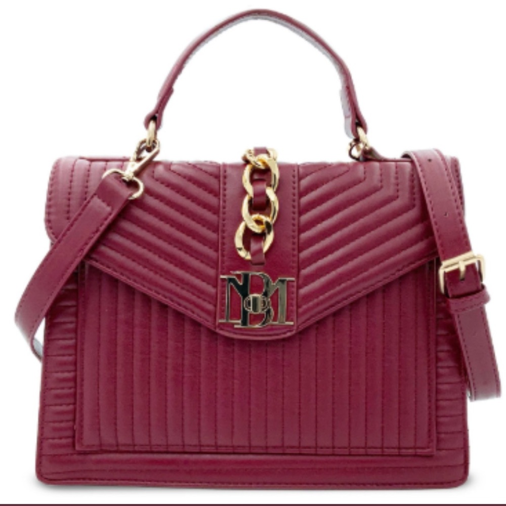 Badgley Mischka Burgundy Crossbody Bag; NWT